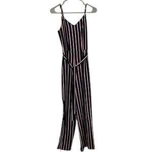 Monteau Sleeveless Striped Jumpsuit- S